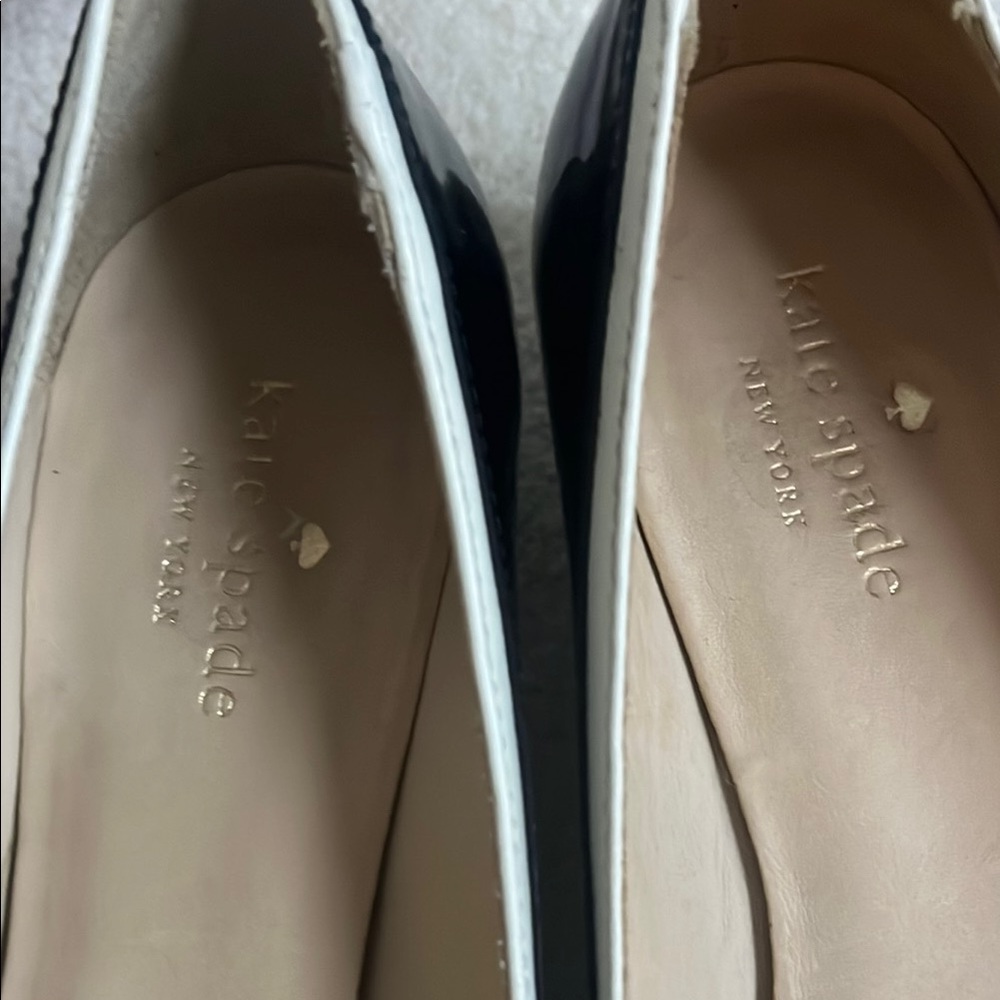 Kate Spade Black Flats with Bow Detail - Picture 4 of 5